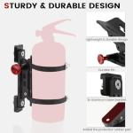 Molle Panel Fire Extinguisher Mount - Tactical Car Quick Release Fire Extinguisher Bracket Accessories Mounting Bracket Kits Fits 1-2 in Slots Holes for Trucks Vehicles Gear Molle Accessories