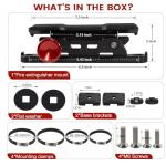 Molle Panel Fire Extinguisher Mount - Tactical Car Quick Release Fire Extinguisher Bracket Accessories Mounting Bracket Kits Fits 1-2 in Slots Holes for Trucks Vehicles Gear Molle Accessories