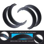 DREAMIZER 4Pcs Universal Flexible Car SUV Large Wide-Body Kit 80mm Off-Road Fender Flare Durable PU Wheel Arch Protector