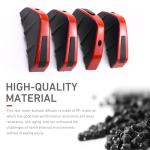 Opuweiy 4 PCS Universal Car Bumper Lip Spoiler Kit, Exterior Auto Mods Accessories with Anti-Scratch Design, Suitable for Most Vehicles (Red)