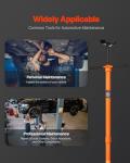 VEVOR Underhoist Support Stand, 3/4 Ton Capacity Under Hoist Jack Stand, Lifting from 52.8 to 76 in, Self-Locking Threaded Screw, Bearing Mounted Spin Handle Pole Jack, Support Vehicle Components