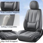 Coverado Waterproof Nappa Leather Front Seat Covers