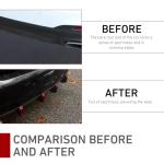 Opuweiy 4 PCS Universal Car Bumper Lip Spoiler Kit, Exterior Auto Mods Accessories with Anti-Scratch Design, Suitable for Most Vehicles (Red)