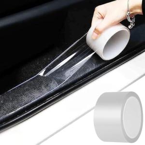 MYFAMIREA Anti-Scratch Anti-Collision Adhesive Strip Car Door Edge Guard Protector Strip Car Door Scuff Plate Protectors Transparent Invisible Tape for Rear Bumper/Door(33Ft x 2In)