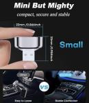 WDZWFHK Wireless CarPlay Adapter & Android Auto Dongle, Fast Auto-Connect, Compact Plug & Play Wireless CarPlay Converter for iPhone & Android, USB/USB-C, No Delay, Seamless Reconnection (Black)