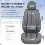 Coverado Waterproof Nappa Leather Front Seat Covers