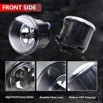 BOGYL 2PCS Fog Lights Assembly Compatible with Infiniti G37 Sedan 2010-2013 & Rogue/Quest/Murano/Juke/Cube 2009-2015 - Replacement Housing with Clear Lens (Fits FX35/FX37/QX70/QX56)