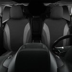 Sporty Gray Front Seat Covers for Cars & SUVs
