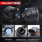 BOGYL 2PCS Fog Lights Assembly Compatible with Infiniti G37 Sedan 2010-2013 & Rogue/Quest/Murano/Juke/Cube 2009-2015 - Replacement Housing with Clear Lens (Fits FX35/FX37/QX70/QX56)