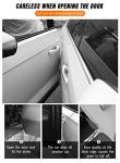 MYFAMIREA Anti-Scratch Anti-Collision Adhesive Strip Car Door Edge Guard Protector Strip Car Door Scuff Plate Protectors Transparent Invisible Tape for Rear Bumper/Door(33Ft x 2In)
