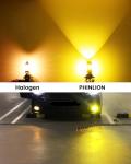 PHINLION 9006 Yellow Fog Light Bulbs 3800 Lumens Super Bright HB4 9006LL LED Bulb Replacement for Car Truck SUV Fog Lights or DRL Lamps, 3000K Golden Yellow, Pack of 2