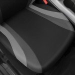 Sporty Gray Front Seat Covers for Cars & SUVs