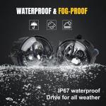 BOGYL 2PCS Fog Lights Assembly Compatible with Infiniti G37 Sedan 2010-2013 & Rogue/Quest/Murano/Juke/Cube 2009-2015 - Replacement Housing with Clear Lens (Fits FX35/FX37/QX70/QX56)