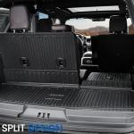 JOULARISE Floor Mats Cargo Mat for 2018-2024 Ford Expedition 7 Seats Captain Chairs(Not for Max Model), All Weather TPE Cargo Liner Backrest Mats Door Sill Protectors Car Accessories (Floor Mats Set)