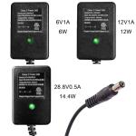 Universal 6V Bumper Car Charger for Flybar, Kidzone,6V Battery Charger for Ride on Car Best Choice Products SUV Powered Accessories (6Volt 1A)