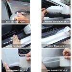MYFAMIREA Anti-Scratch Anti-Collision Adhesive Strip Car Door Edge Guard Protector Strip Car Door Scuff Plate Protectors Transparent Invisible Tape for Rear Bumper/Door(33Ft x 2In)