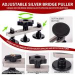 97pcs Dent Puller Kit, Car Dent Puller for Dent Repair, Car Dent Puller Kit with Golden Lifter, Slide Hammer T-Bar, Bridge Puller, Paintless Dent Removal Kit for Car Refrigerator Door Ding Repair