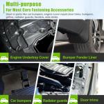 mxuteuk 260PCS U-Nut Clips & Automotive Body Fender Bolts Kit,for Most Cars Fender,Engine Undertray Cover, Engine Cover & Bumper Fender Liner