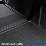 JOULARISE Floor Mats Cargo Mat for 2018-2024 Ford Expedition 7 Seats Captain Chairs(Not for Max Model), All Weather TPE Cargo Liner Backrest Mats Door Sill Protectors Car Accessories (Floor Mats Set)