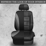 Sporty Gray Front Seat Covers for Cars & SUVs