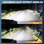 LECCIBUB Headlight Bulbs Compatible With Porsche Cayenne 2014-2016, D3S Low Beam Xenon HID Light Bulb Combo, Super Bright 6000K White, Plug and Play, Pack of 2