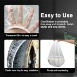50PCS Disposable Tire Covers for Easy Storage