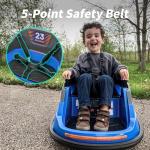 Hikiddo 6V Electric Kids Bumper Car - Navy Blue