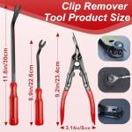 Doaho 19Pcs Car Trim Removal Tool,Auto Clip Pliers Fastener Remover Set,Pry Tool Repair Kit,Fastener Clips Removal Car Tool for Panel,Audio, Dash, Window,Clip and Upholstery with Storage Bag