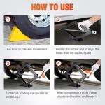 Nilight Scissor Jack for Car 2 Ton (4409 lbs), Heavy Duty Steel Scissor Lift Jack Car Kit with Crank Handle for Sedan SUV MPV Tire Changing, 3.9''-15.7'' Lifting Range Portable Small Jack, Black