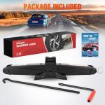 Nilight Scissor Jack for Car 2 Ton (4409 lbs), Heavy Duty Steel Scissor Lift Jack Car Kit with Crank Handle for Sedan SUV MPV Tire Changing, 3.9''-15.7'' Lifting Range Portable Small Jack, Black