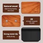 Car Air Freshener - Wood Air Freshener - Car Odor Eliminator for Visor Clip-Variety Scent Refill, Vehicle Scent Diffuser for Cabin, Truck & SUV - Pack of 3 (Teak-Amber-Cabana)-CLIP INCLUDED