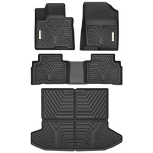 YITAMOTOR Floor Mats & Cargo Liner for Hyundai Tucson 2022-2025 2026 (Not Fit Hybrid & PHEV), Includes 2 Rows and Cargo Liner Set, All Weather Protection TPE Floor Liners,Trunk Mat Accessories, Black