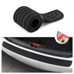 Ziciner Car Rear Bumper Protector Guard, Auto Anti-Scratch Collosion Rubber Trunk Door Entry Guards, Non-Slip Vehicle Bumper Protection Strip, Fit for Most Cars, SUVs, Vans (35"x2.7", Black)