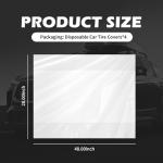 4PCS Extra-Large 48×28 Inch Tire Bags for Storage,Disposable Tire Covers for Cars for Tires Storage & Protection,Waterproof Dustproof Tires Storages Bags Car Accessories