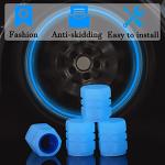 20Pcs Glow in The Dark Tire Valve Caps, Glow in The Dark Valve stem caps, Fluorescent Tire Valve Caps for Cars Bike Motorcycles,Funny Valve Stem Caps(20Pcs Green)