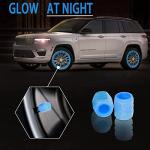 20Pcs Glow in The Dark Tire Valve Caps, Glow in The Dark Valve stem caps, Fluorescent Tire Valve Caps for Cars Bike Motorcycles,Funny Valve Stem Caps(20Pcs Green)