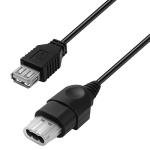 Vrllinking USB to Xbox Adapter Cable for Original Xbox Console Gen 1 & PC | 31in Controller Converter with OG Memory Card Port, Compatible with Guitar Hero Drums, Plug and Play Cord