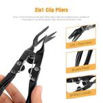 GOOACC Auto Trim Removal Tool Set 3Pcs No Scratch Pry Tool Kit with Storage Bag for Car Body Clips Door Panel Car Clips Dashboard Repair Black