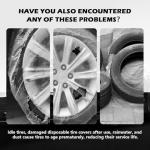 4PCS Extra-Large 48×28 Inch Tire Bags for Storage,Disposable Tire Covers for Cars for Tires Storage & Protection,Waterproof Dustproof Tires Storages Bags Car Accessories