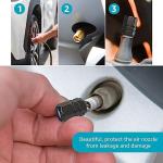 Tire Valve Caps, Valve Stem Caps Fit Ford Fusion F150 F250 F350 F450 F550 Edge Explorer Mustang F151, Alloy Car Tire Caps for Corrosion Resistant Leak-Proof Car Accessories, Black