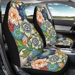 Bright Boho Floral Car Seat Covers for Women