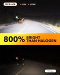 OXILAM H11 LED Bulbs, 30000 Lumens 800% Ultra-Bright, 6500K Pure White H8 H9 Fog Light, Easy Plug-N-Play Installation, IP68 Waterproof, Pack of 2