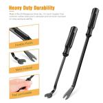 GOOACC Auto Trim Removal Tool Set 3Pcs No Scratch Pry Tool Kit with Storage Bag for Car Body Clips Door Panel Car Clips Dashboard Repair Black