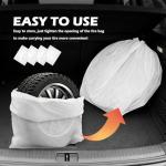 4PCS Extra-Large 48×28 Inch Tire Bags for Storage,Disposable Tire Covers for Cars for Tires Storage & Protection,Waterproof Dustproof Tires Storages Bags Car Accessories