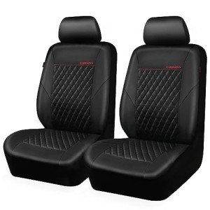 Quilting Leather Seat Covers for Front Seats