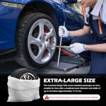 4PCS Extra-Large 48×28 Inch Tire Bags for Storage,Disposable Tire Covers for Cars for Tires Storage & Protection,Waterproof Dustproof Tires Storages Bags Car Accessories