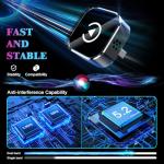 Wireless CarPlay Adapter, 2026 Upgraded Wired to Wireless for Apple CarPlay & Android Auto, Mini USB Design Car Play Adapter with Type-C Extension, Plug and Play, Stable Connection & No Latency