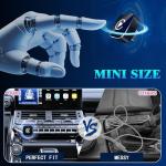 Wireless CarPlay Adapter, 2026 Upgraded Wired to Wireless for Apple CarPlay & Android Auto, Mini USB Design Car Play Adapter with Type-C Extension, Plug and Play, Stable Connection & No Latency