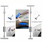 Professional Paintless Dent Repair Kit: 100W Heavy Duty Glue Gun & Slide Hammer T-Bar, 4-in-1 System with Glue Tabs & Suction Cups for Car Hail Damage and Door Ding Repair, DIY Auto Body Tool Set
