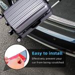 Ziciner Car Rear Bumper Protector Guard, Auto Anti-Scratch Collosion Rubber Trunk Door Entry Guards, Non-Slip Vehicle Bumper Protection Strip, Fit for Most Cars, SUVs, Vans (35"x2.7", Black)